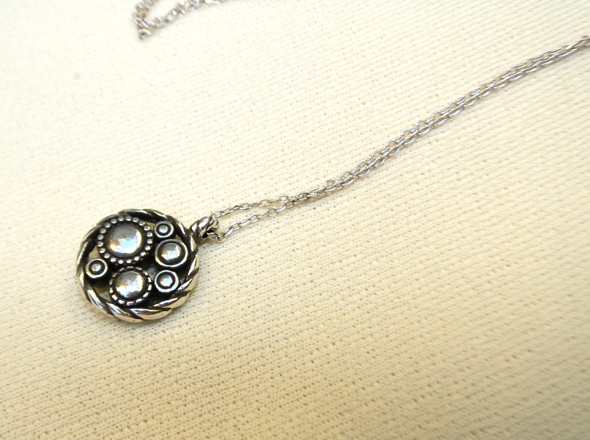 New Brighton Halo Silver, Blue & Purple Crystal Necklace & Earrings Set