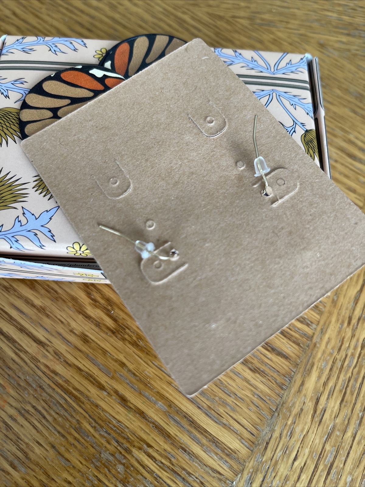 Plunder Design Trendy Fashion Jewelry Leather Butterfly Drop Dangle Earrings