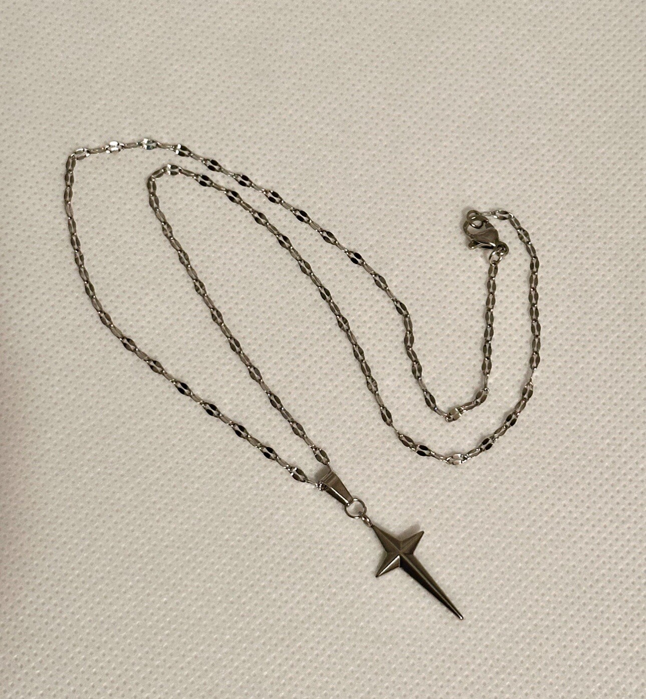 North Star Pendant Stainless Steel Necklace Minimalist Choker Jewelry Gifts