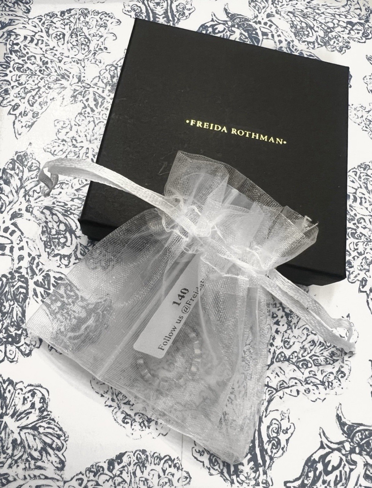 Freida Rothman FR 925 Sterling Silver Black Rhodium Matte FinishStacking Ring 8
