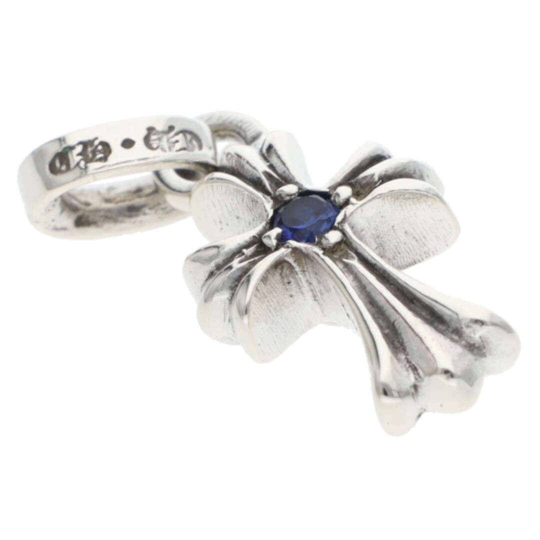 Chrome Hearts CRS BBYFAT SAP Baby Fat Single Sided 1 Sapphire Charm Silver Used