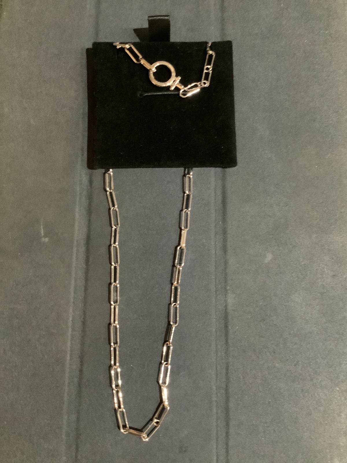 Mint & Lily silver Plated Paperclip Necklace 18″