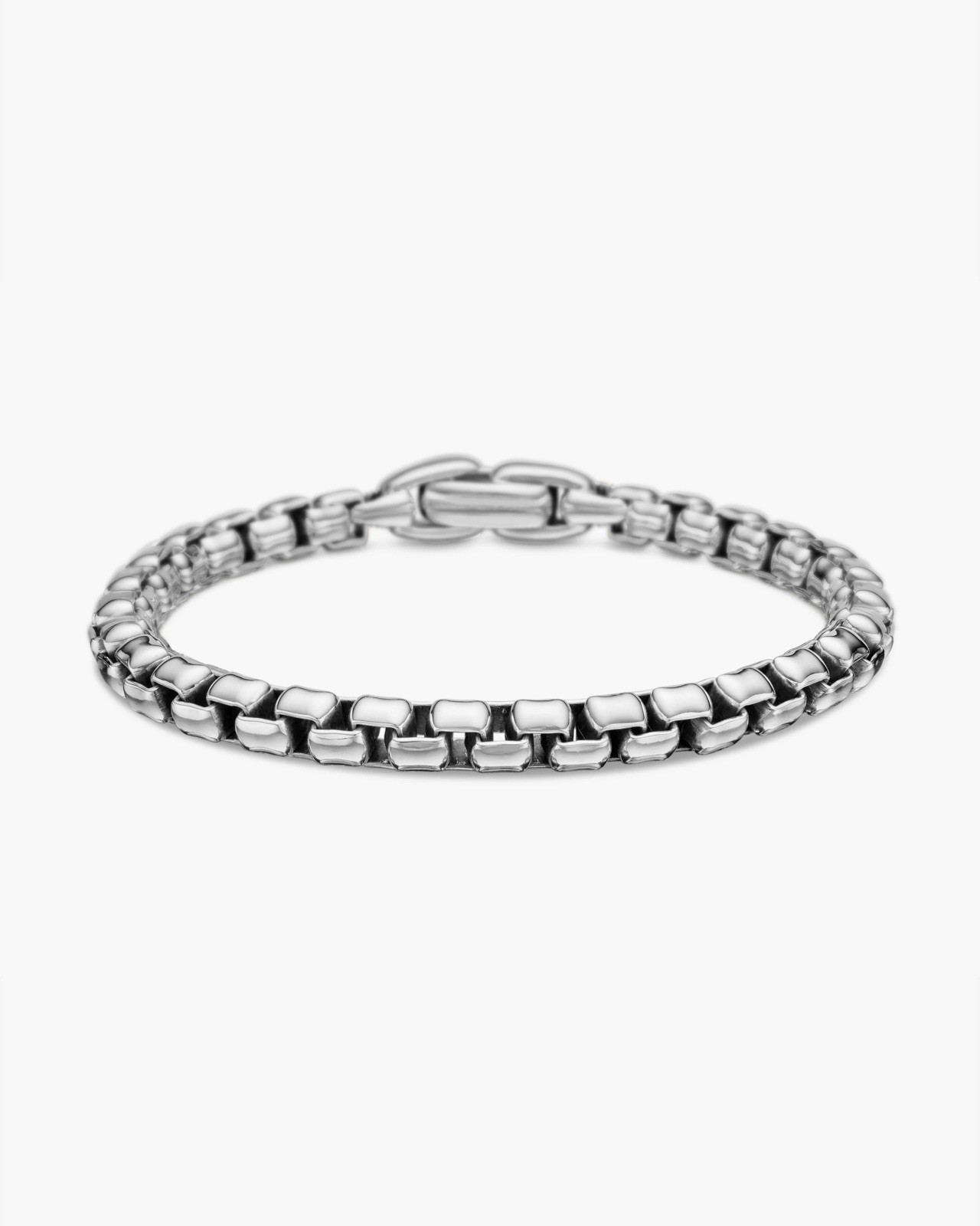 David Yurman Silver Box Chain Bracelet 5mm 8.5 inch Long – BRAND NEW