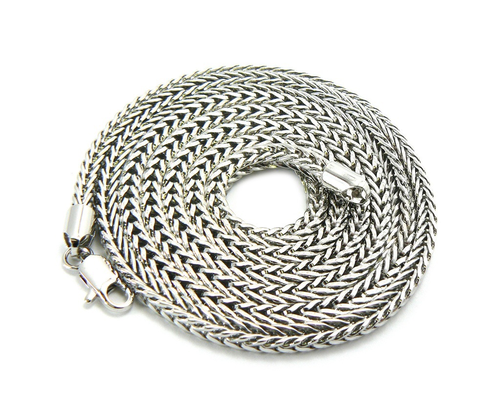 NEW RHODIUM PLATED 4mm/36 INCH HIGH QUALITY HIP HOP FRANCO CHAIN 4 COLOR – FC701