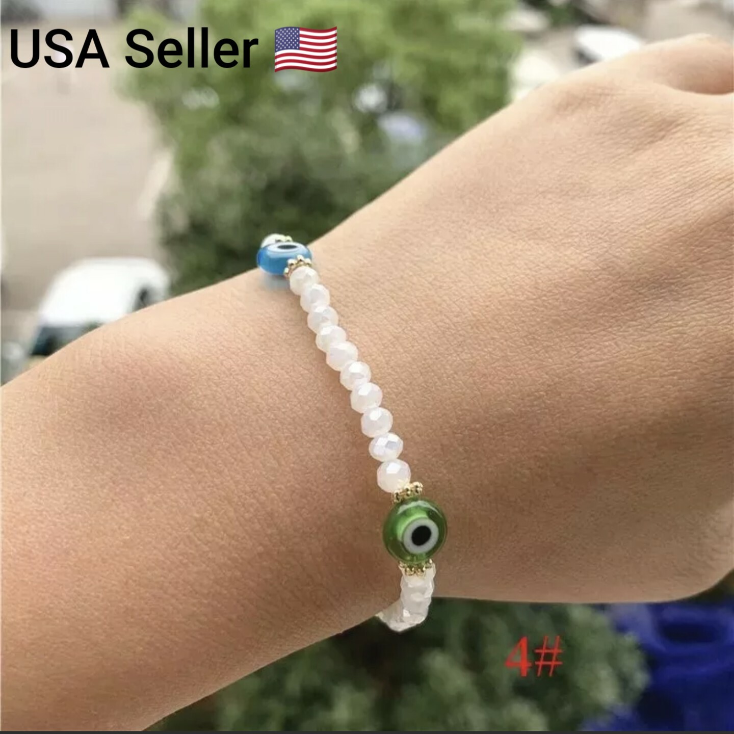 Crystal Beaded Turkey Evil Eye Bracelets for Women Bracelet Handmade Lucky New