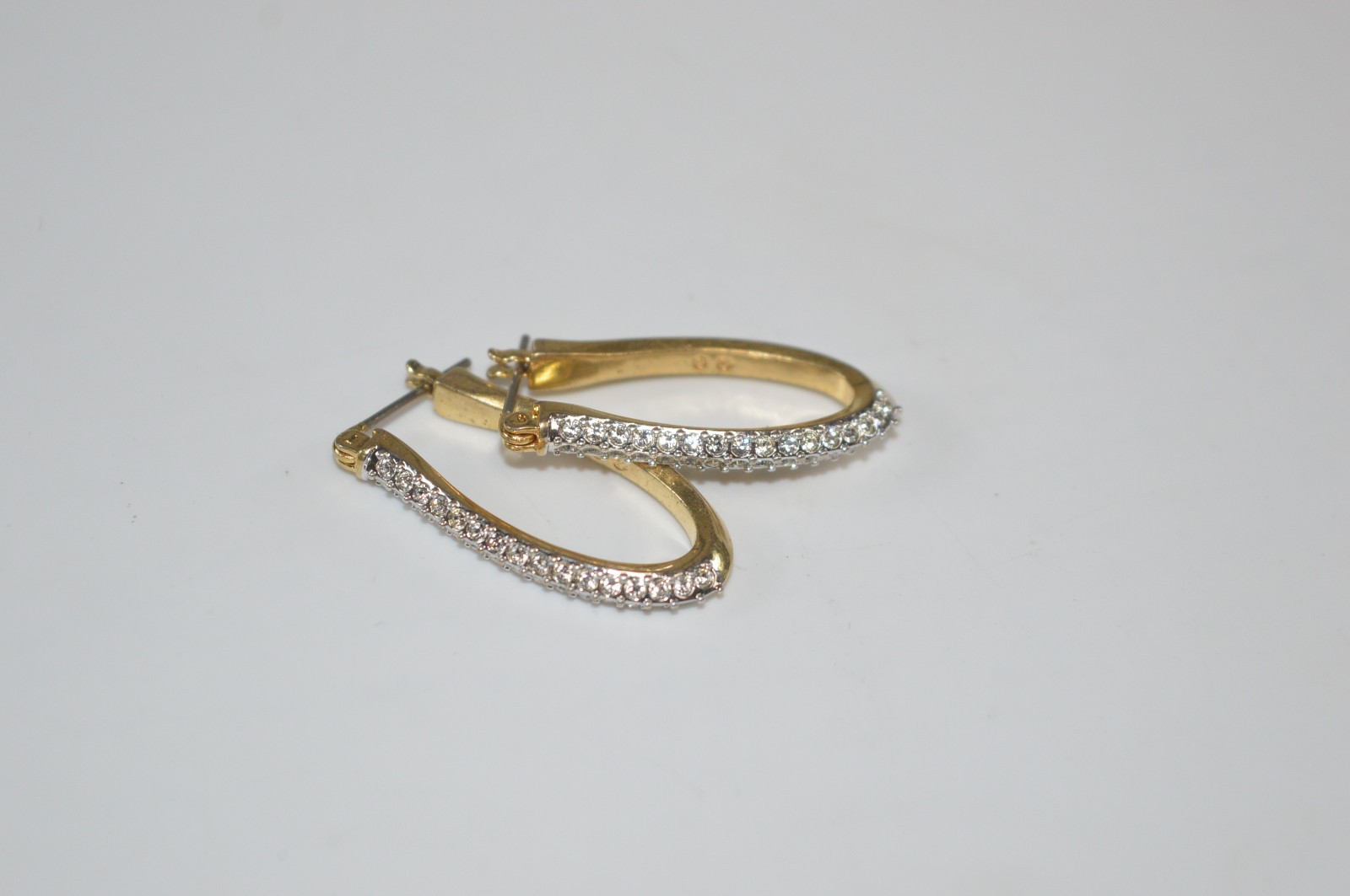 Swarovski Crystal Baja Long Hoop Earrings