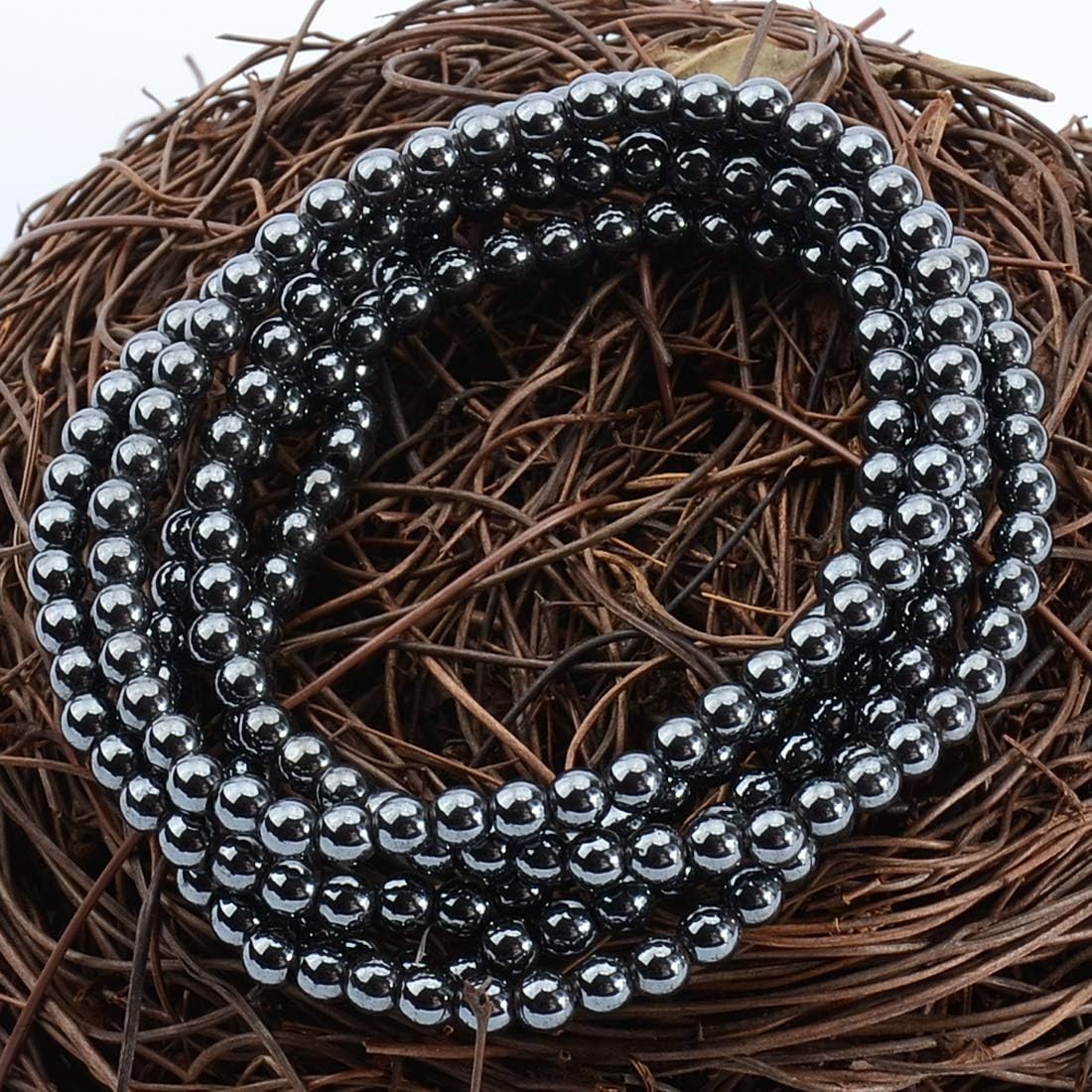 Hematite Healing Bracelet – Adjustable Macrame Design Gift for Unisex Adults