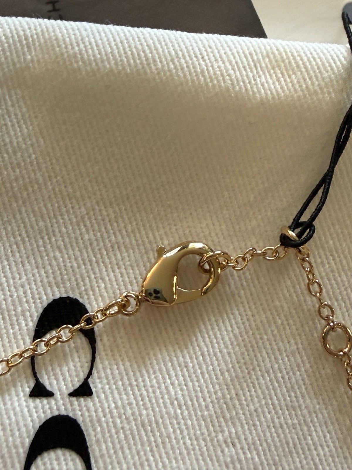 Coach Gold Tone Charm Bracelet NWT Heart Horseshoe Crystal Bracelet