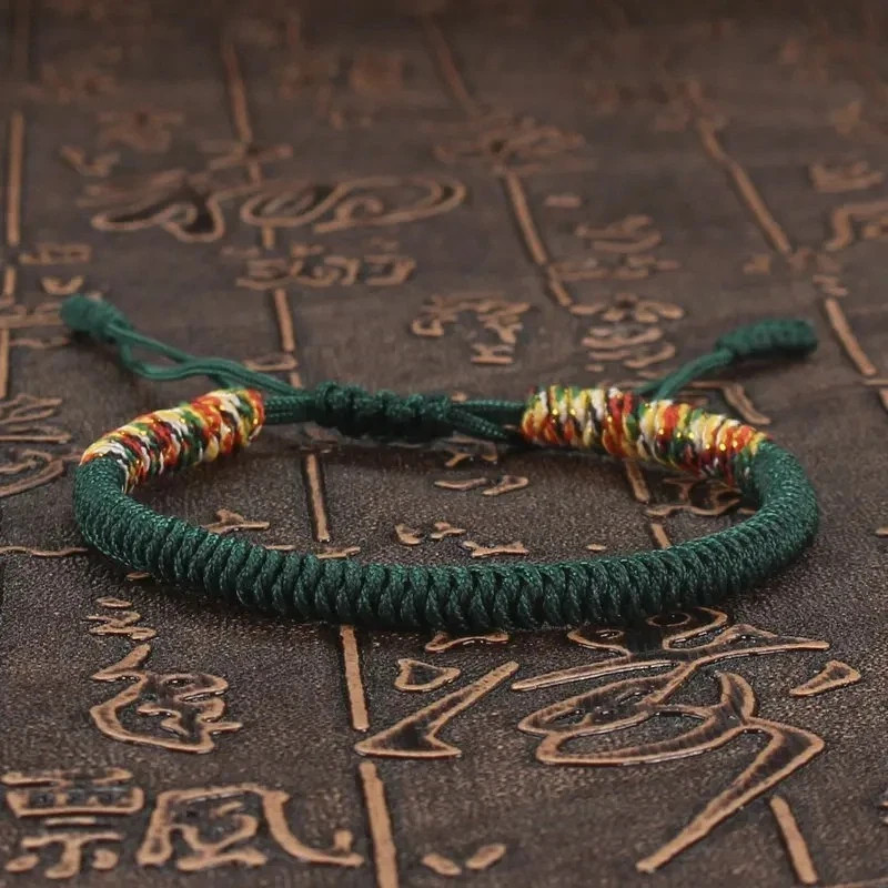 Unisex Tibetan Buddhism Red String Bracelet – Braided Adjustable Lucky Knot