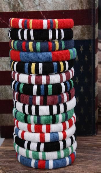 G107 Blues Surfer Young Cool Cotton Wraps Leather Bangle Bracelet Cuff Men’s