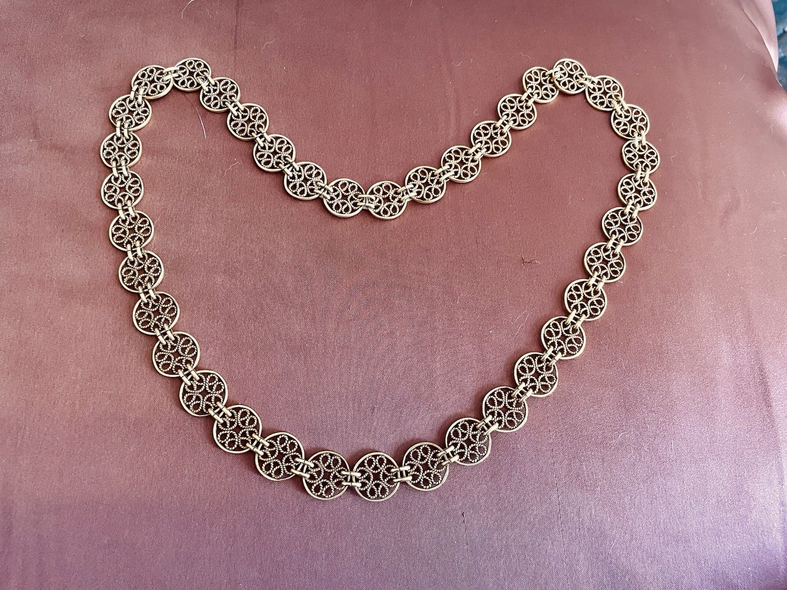 Renaissance Fair-Themed Bronze Necklaces and Matching Earrings