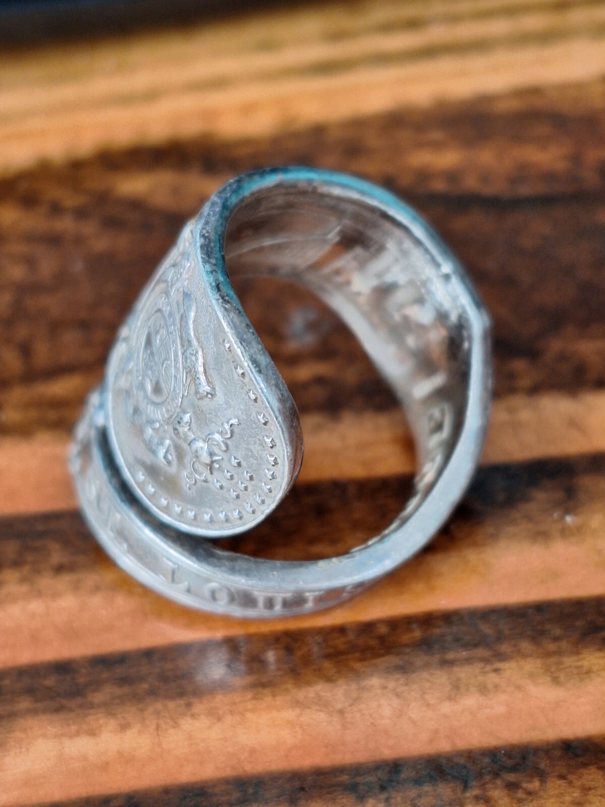 Eads Bridge Silver Spoon Ring St Louis Missouri 17 Grams Size 10