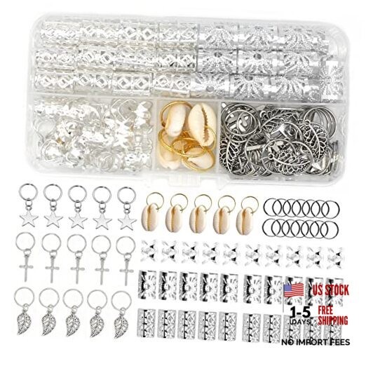 100 Pieces Hair Jewelry for Women Braids, 20 Pieces Loc Jewelry Style B
