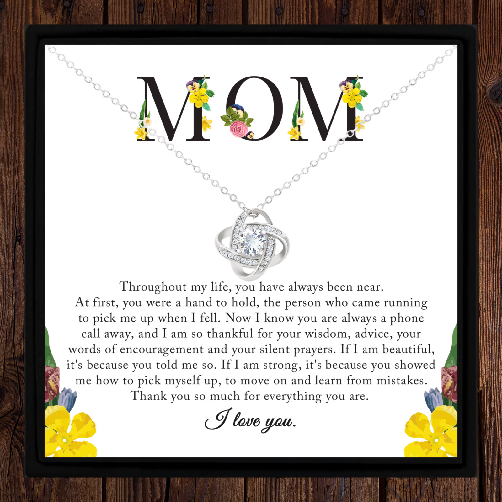 Gift for Mom from Son Gift for Mom from Daughter Necklace Gift Mom Birthday Gift