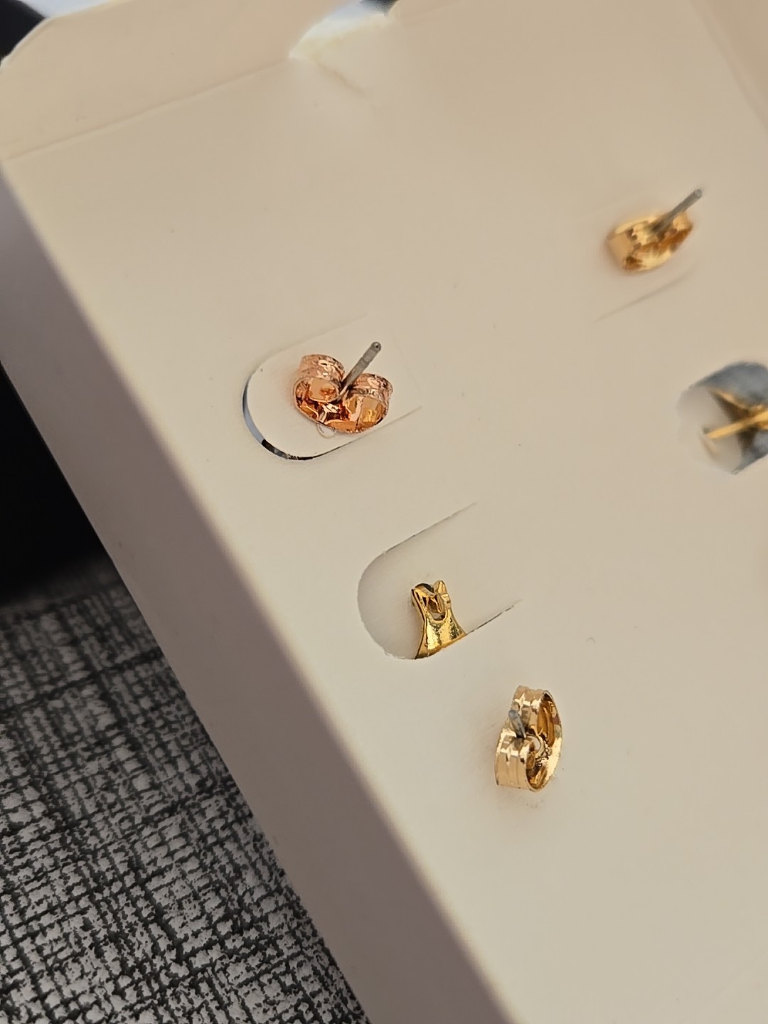 Peermont Jewelry 18k Gold Plated Stud Earrings Set(3 Pairs Of Earrings) New