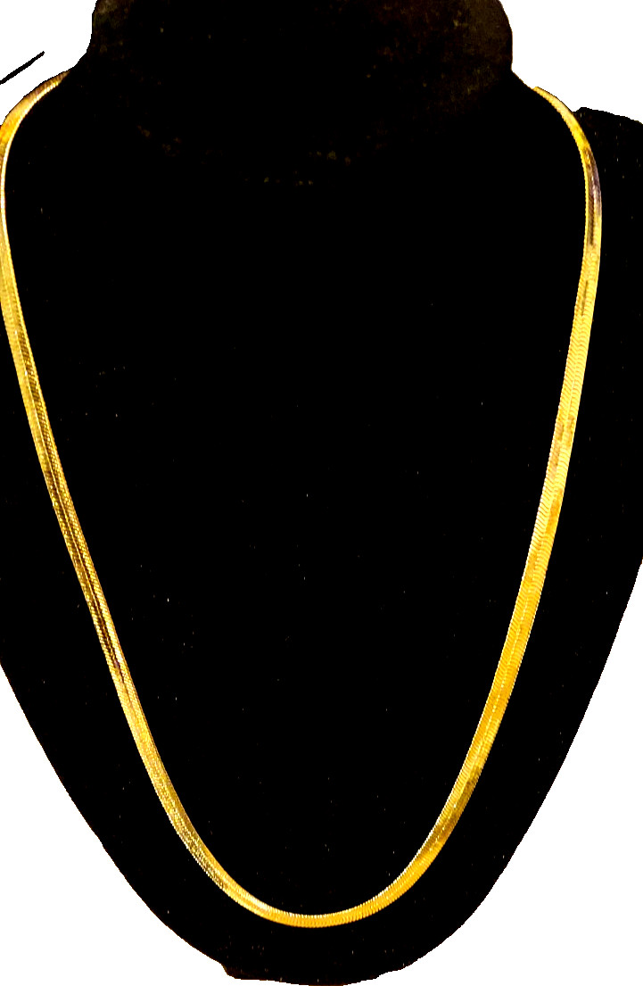 8 Other Reasons 16″ Gold Tone Herringbone Snake Chain Necklace