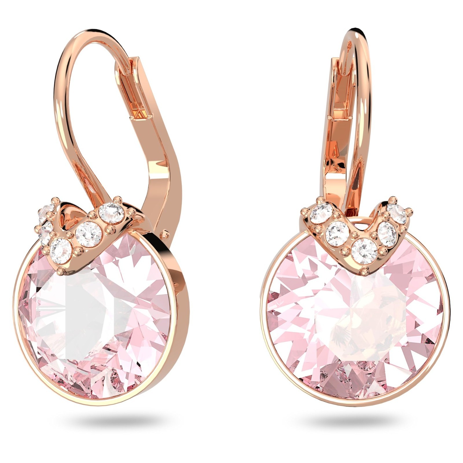 Elegant Crystal Earrings – Grey, Yellow, Clear & Rose Color Gems – Bella V Colle