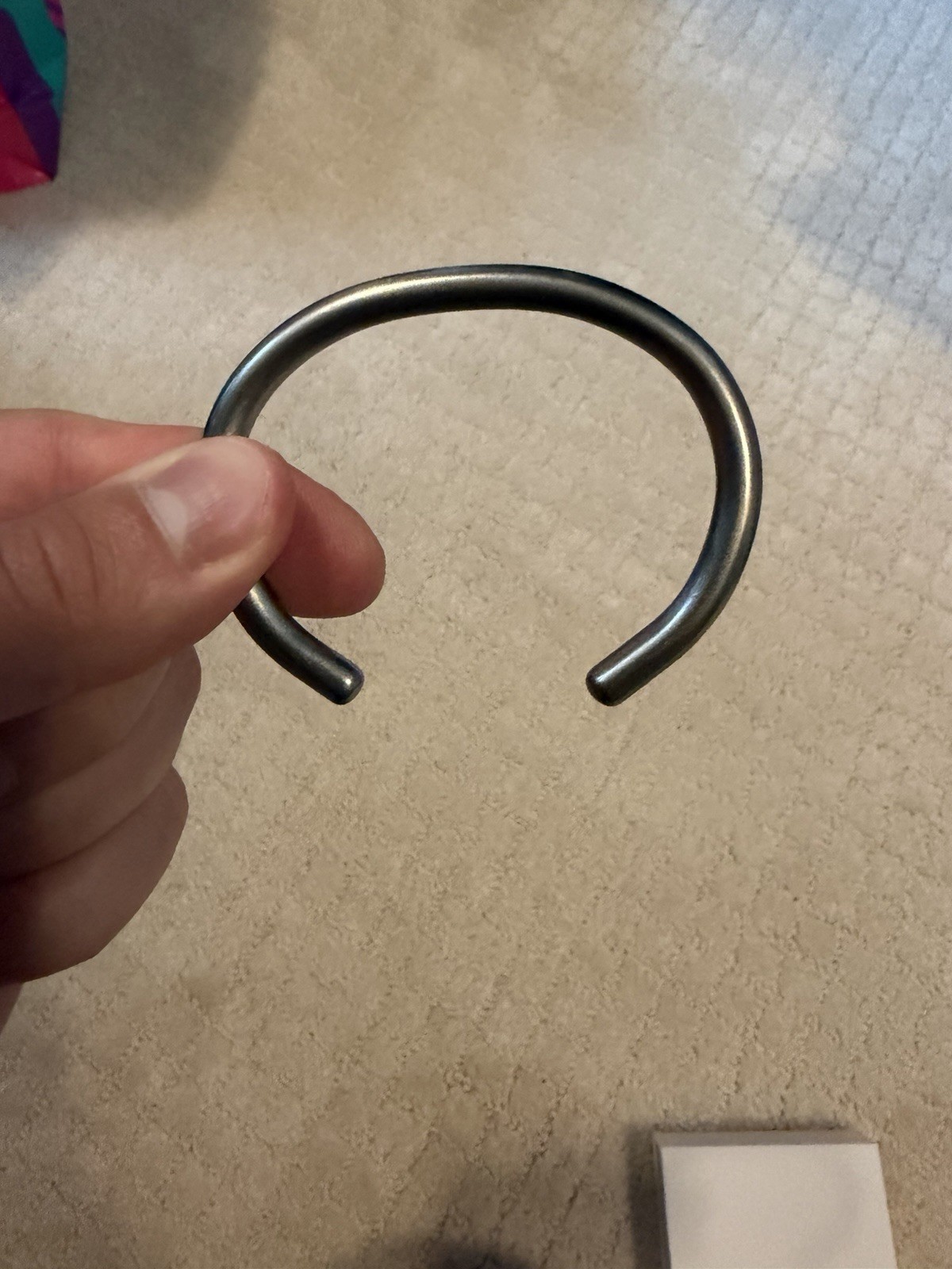 Titanium Bangle Bracelet – 7 Inch