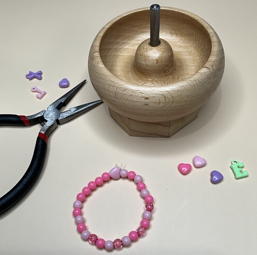 Pink clay Beads Multicolored Heart Bracelets 2