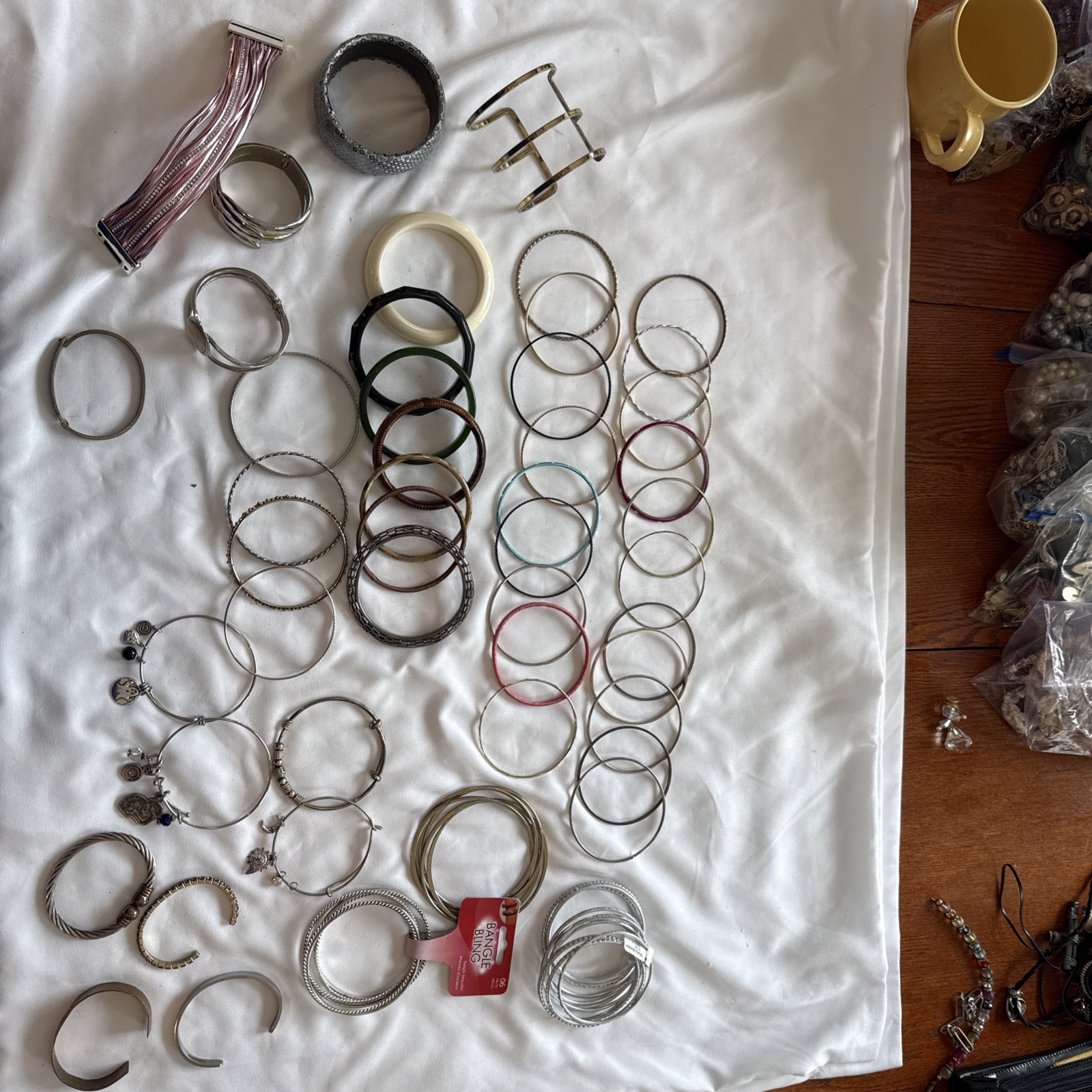 Lot of 48 New Vintage Bangle, Cuff, Charm Hinged For All Occasion’s