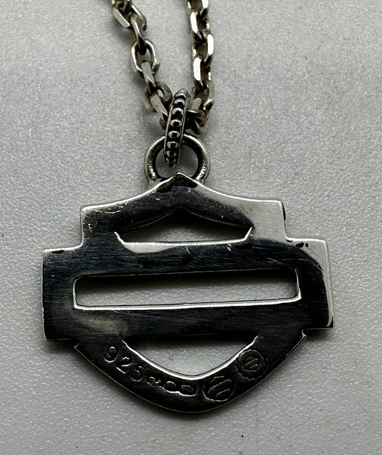 Harley Davidson MOD Sterling Silver .925 Pendant / Necklace Open Design B5