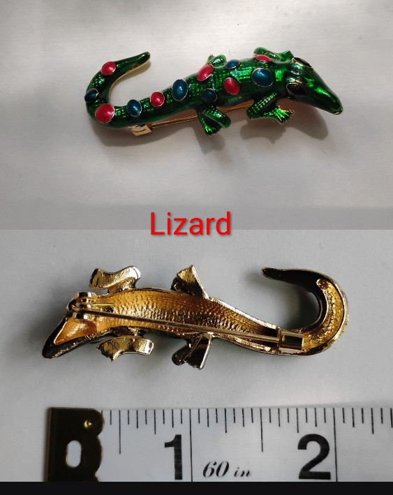 Mixed Brooch Collection | Enamel and Rinestone Pins | Animals, Plants, Abstract
