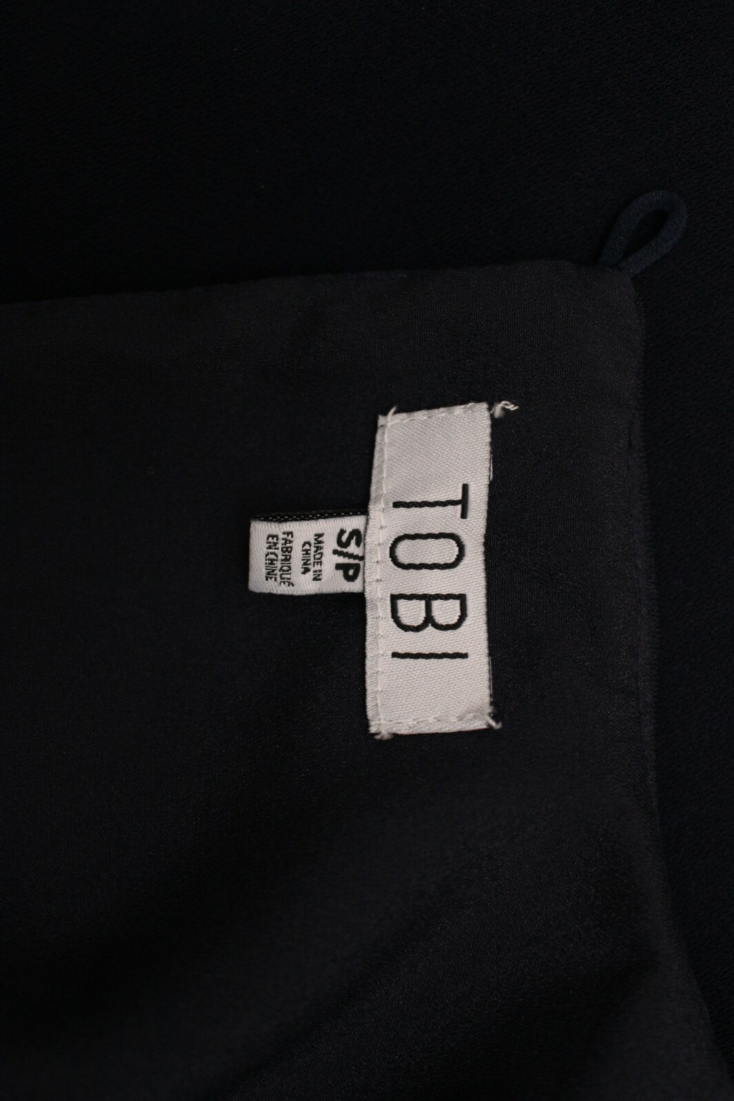 TOBI Girl dress size S/P Dark Navy Short fully lined 100% polyester shell