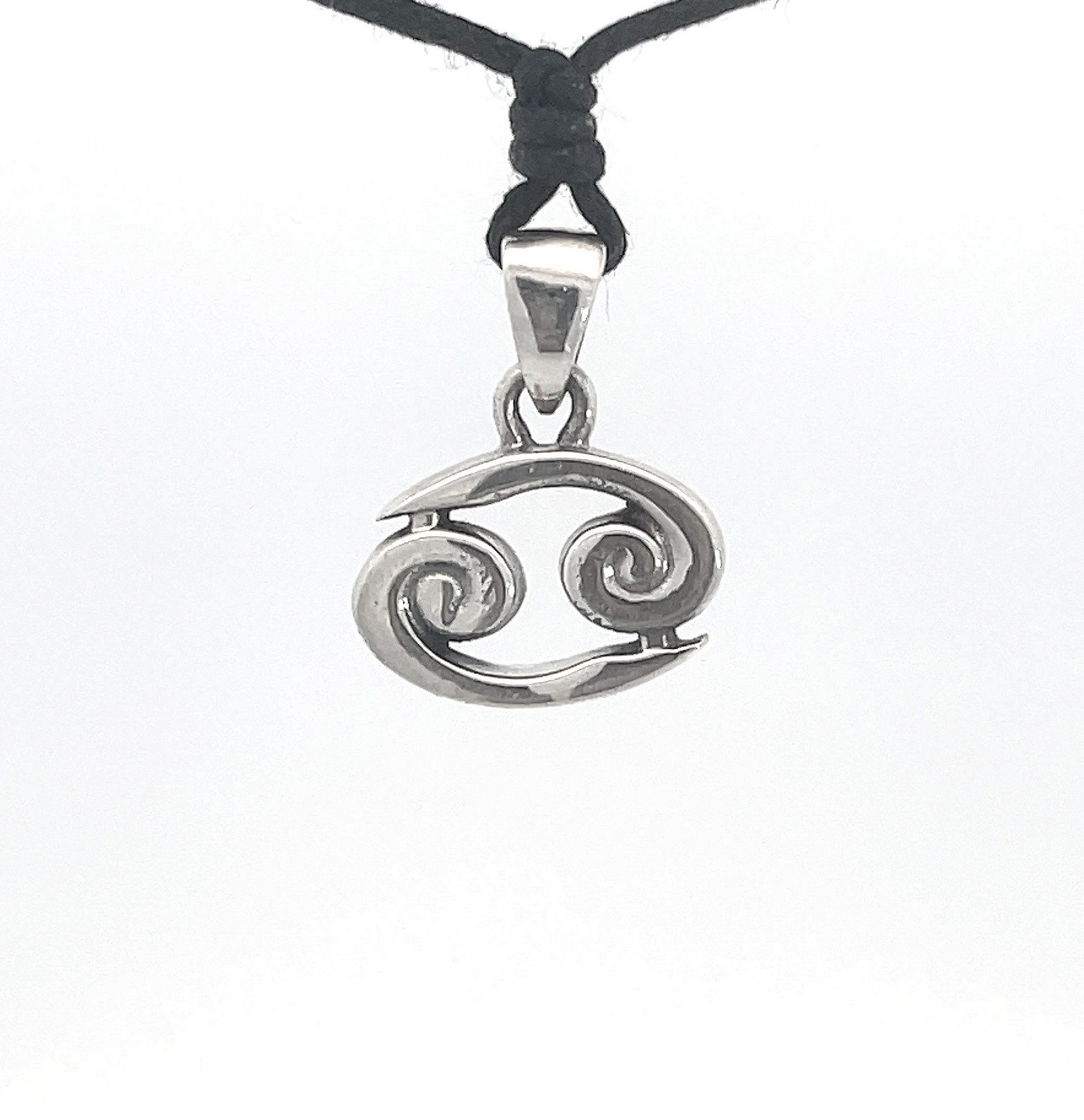 Cancer Zodiac 92.5 Sterling Silver Charm Necklace Pendant Jewelry