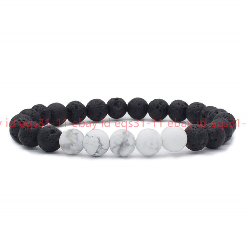 Charming Natural 8mm Multicolor Gemstone Round Beads Bracelet 7.5 Inch