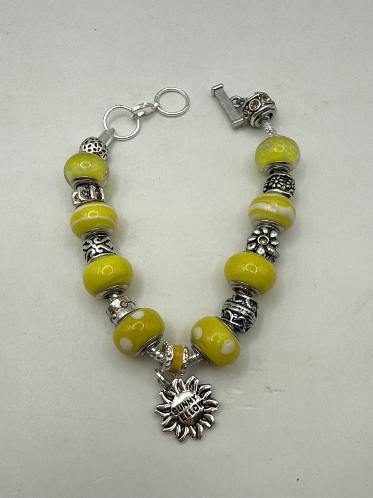 Willabee And Ward Months Of The Year Charm Bracelet August Sunny Yellow Sterling