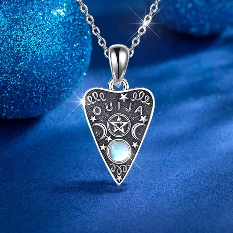 New Gothic Ouija Planchette Zinc Alloy Pendent Necklace