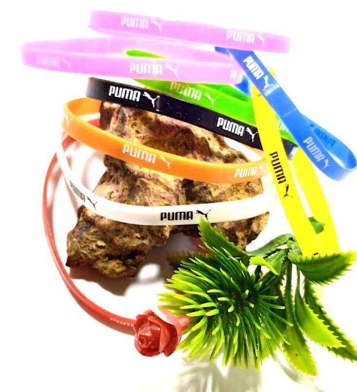 5 Sport Bands Silicone Wristbands Thin Bracelet Baller Bands Small color Bands
