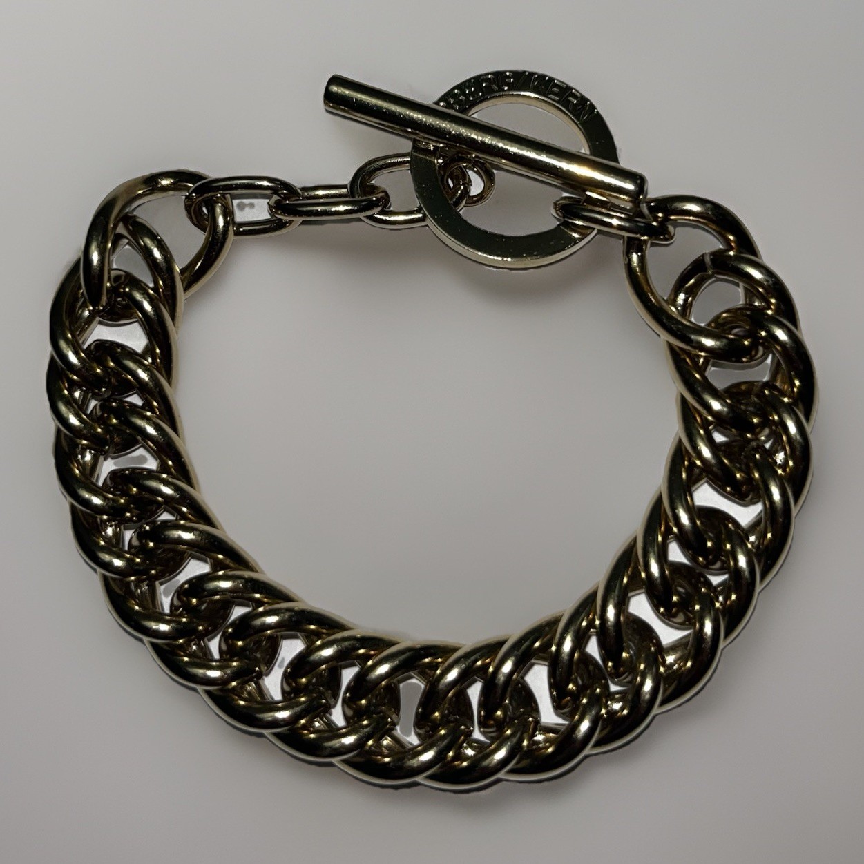 Dyrberg & Kern Gold Tone Chunky Toggle Bracelet | Danish Designer Jewelry