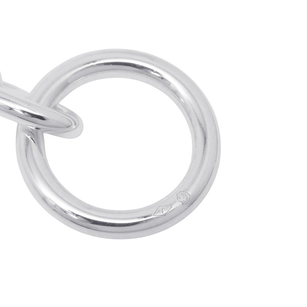 Hermes Chène Dunkle Silver Bracelet W14.2mm x H8.6mm Length 6.5in, 13cm circumfe