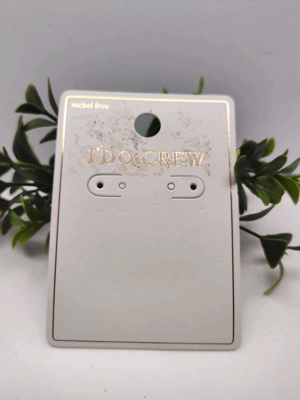 New Gold Tone & Faux Pearl I Do Crew Bride Hook Earrings Nickel Free