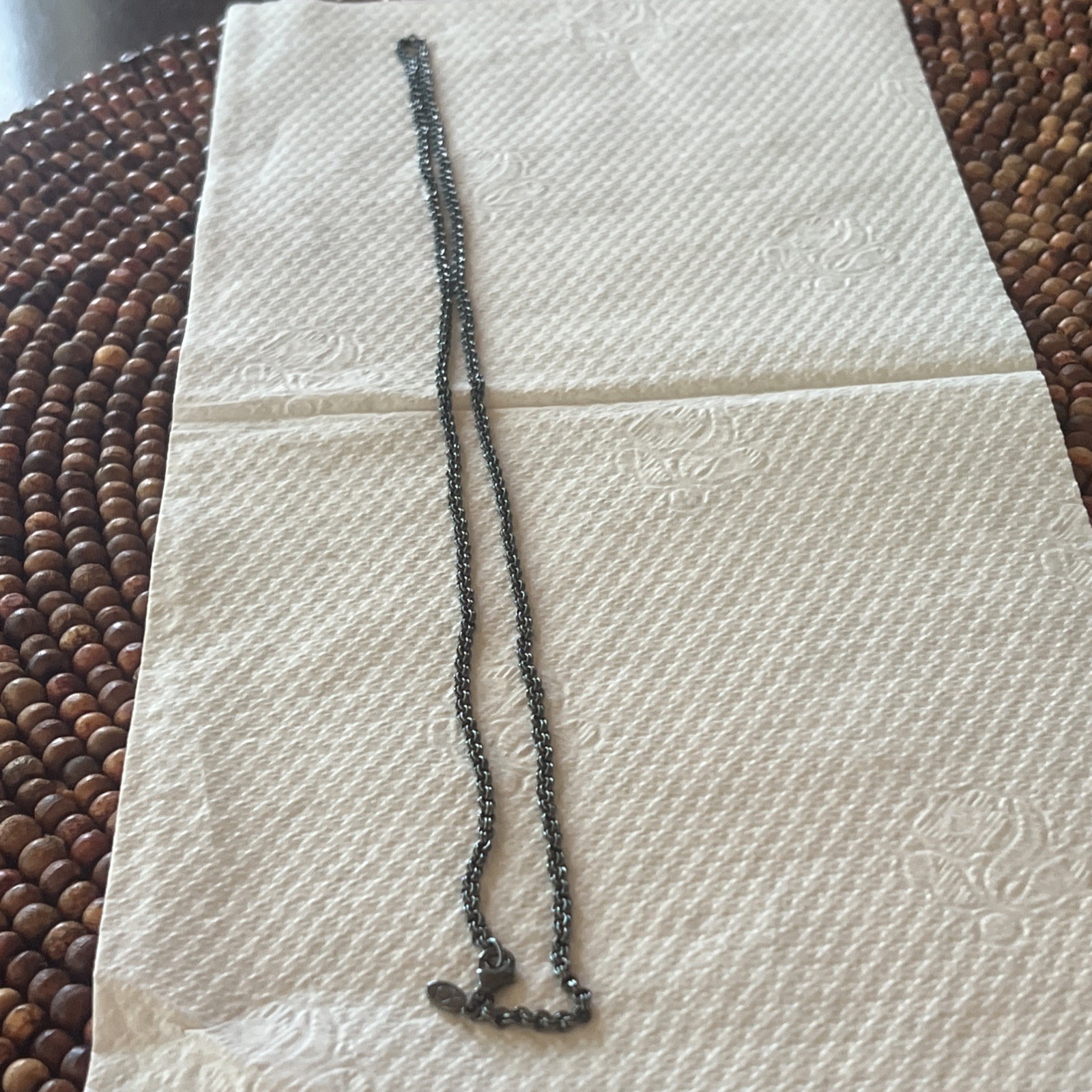 Vintage Authentic Pandora Oxidized Black Chain #590402-60 New In Package 23.6″