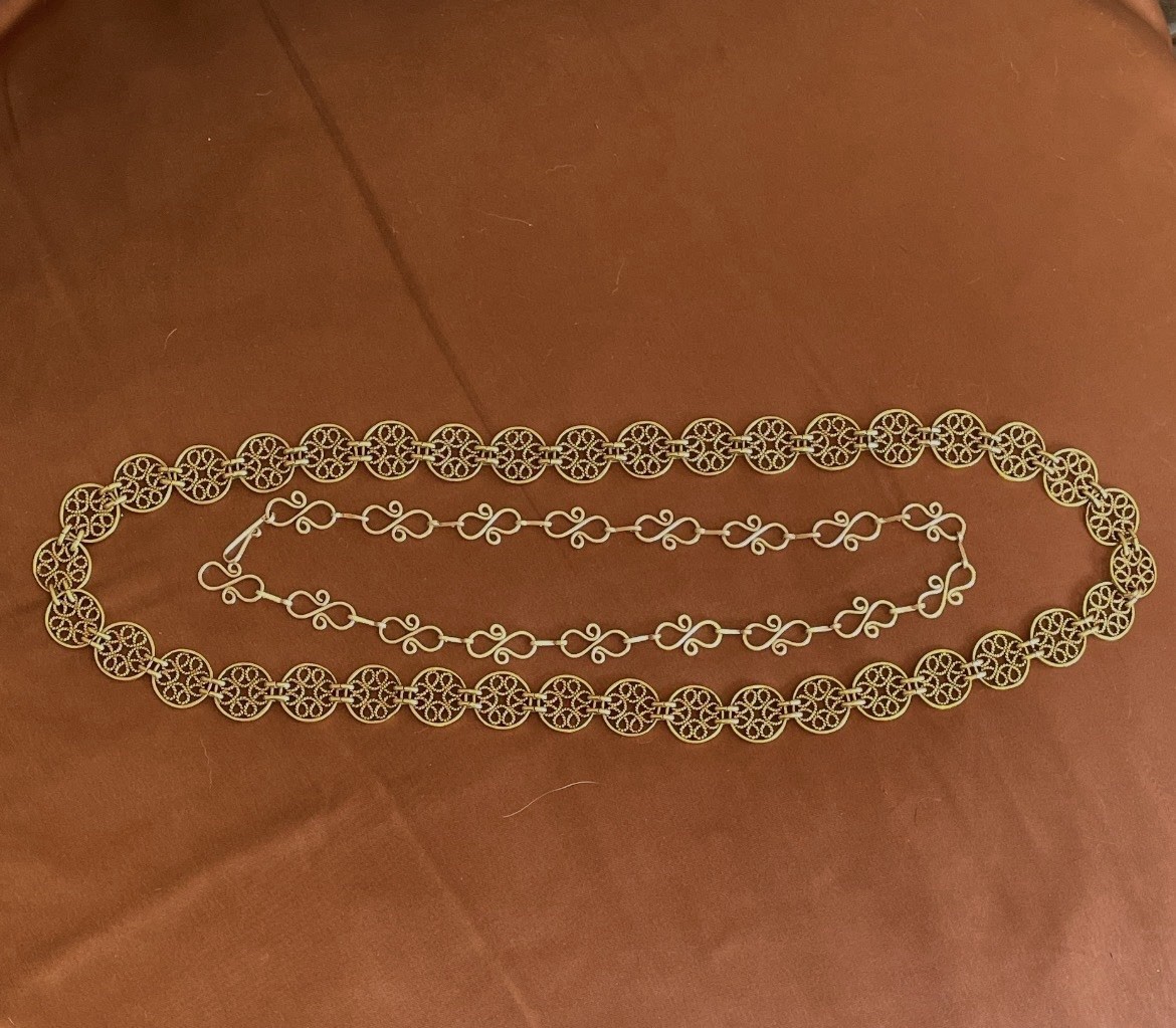 Renaissance Fair-Themed Bronze Necklaces and Matching Earrings