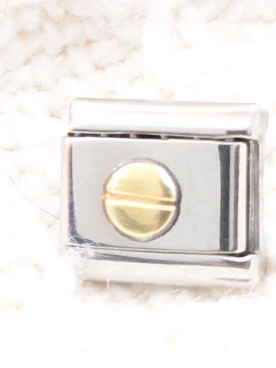 Authentic My Name Italian Charm Gold Screw Spacer Classic 9mm Link A172