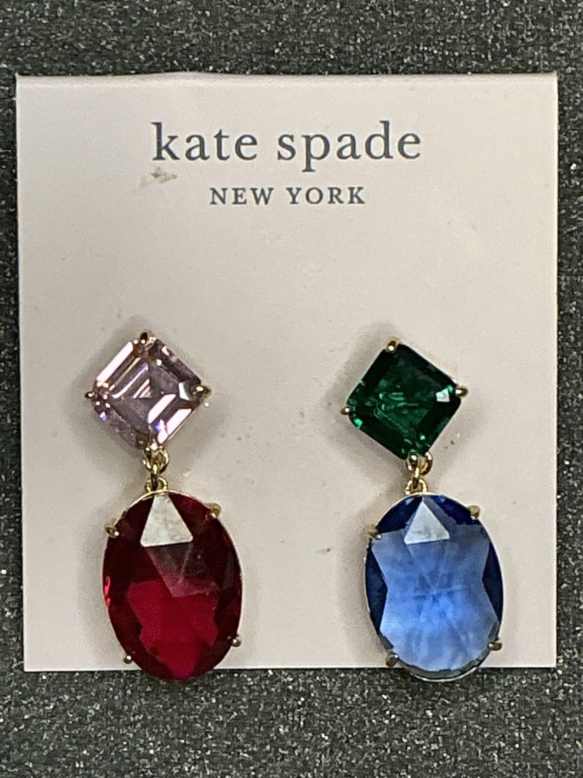 Kate Spade New York Dangle Earrings Gold, Pink, Green, Red, Blue