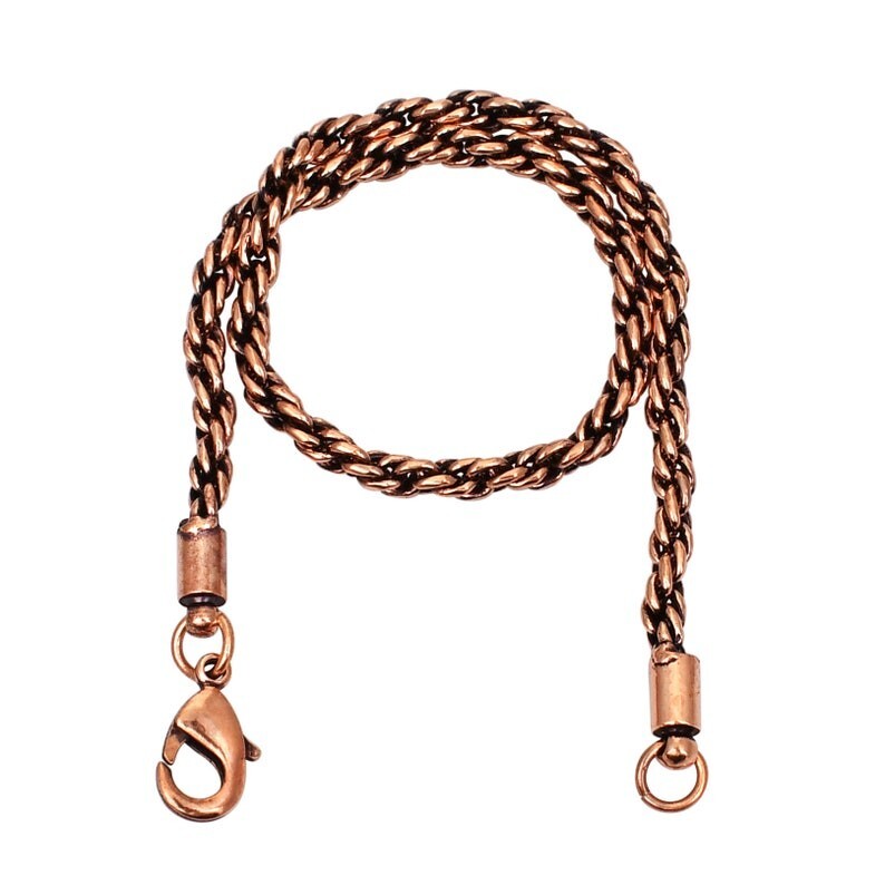 Copper Wheat Chain Anklet/Bracelet | 100 % Pure Copper Chain Anklet/Bracelets