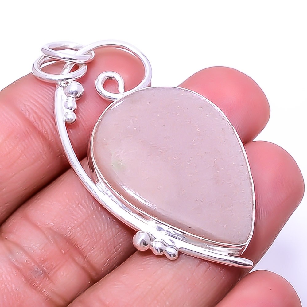 Moonstone – Sri Lanka Designer Handmade 925 Sterling Silver Pendant 1.95″ P29