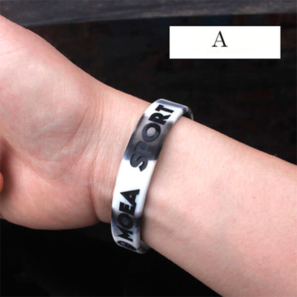 2pcs Custom Classic Silicone Wristbands – Personalized Rubber Bracelets