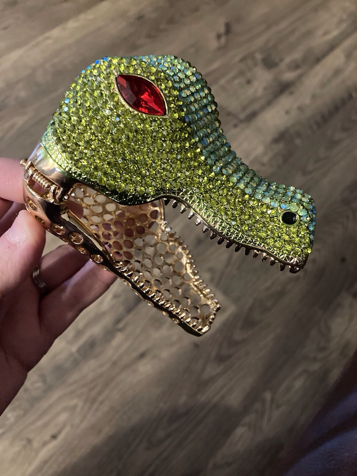 Statement Large Crocodile Alligator Reptile Bracelet