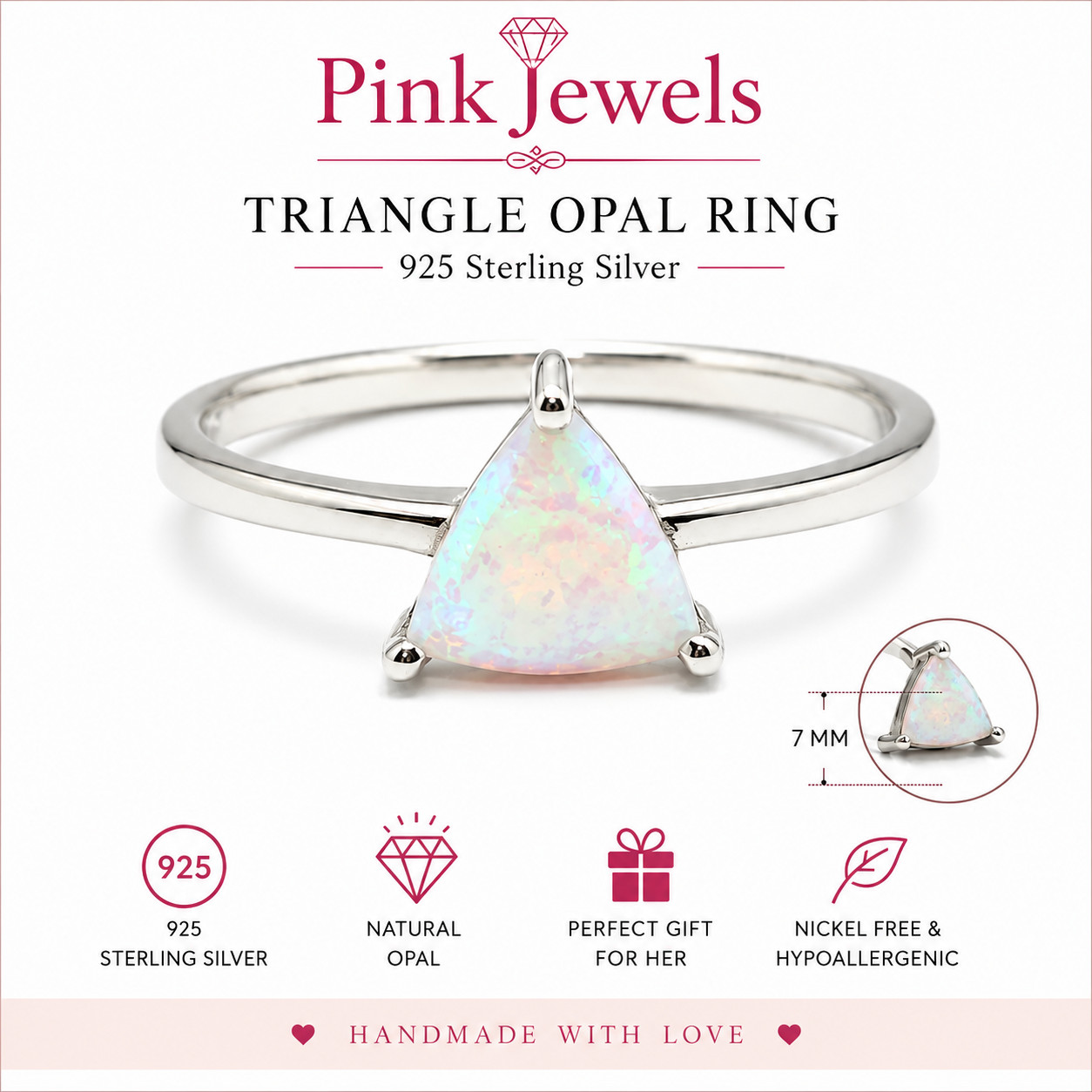 Lab Created Opal Ring Set 925 Sterling Silver Earrings October Birthstone