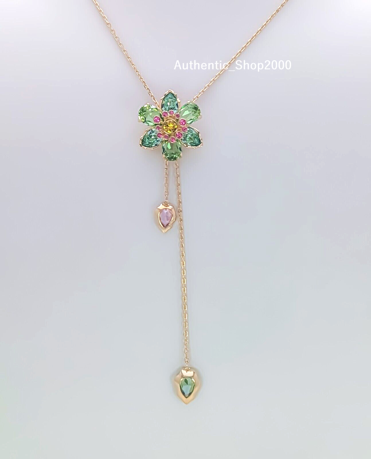 NEW Authentic SWAROVSKI Multicolor Flower Idyllia Y Pendant Necklace 5717158