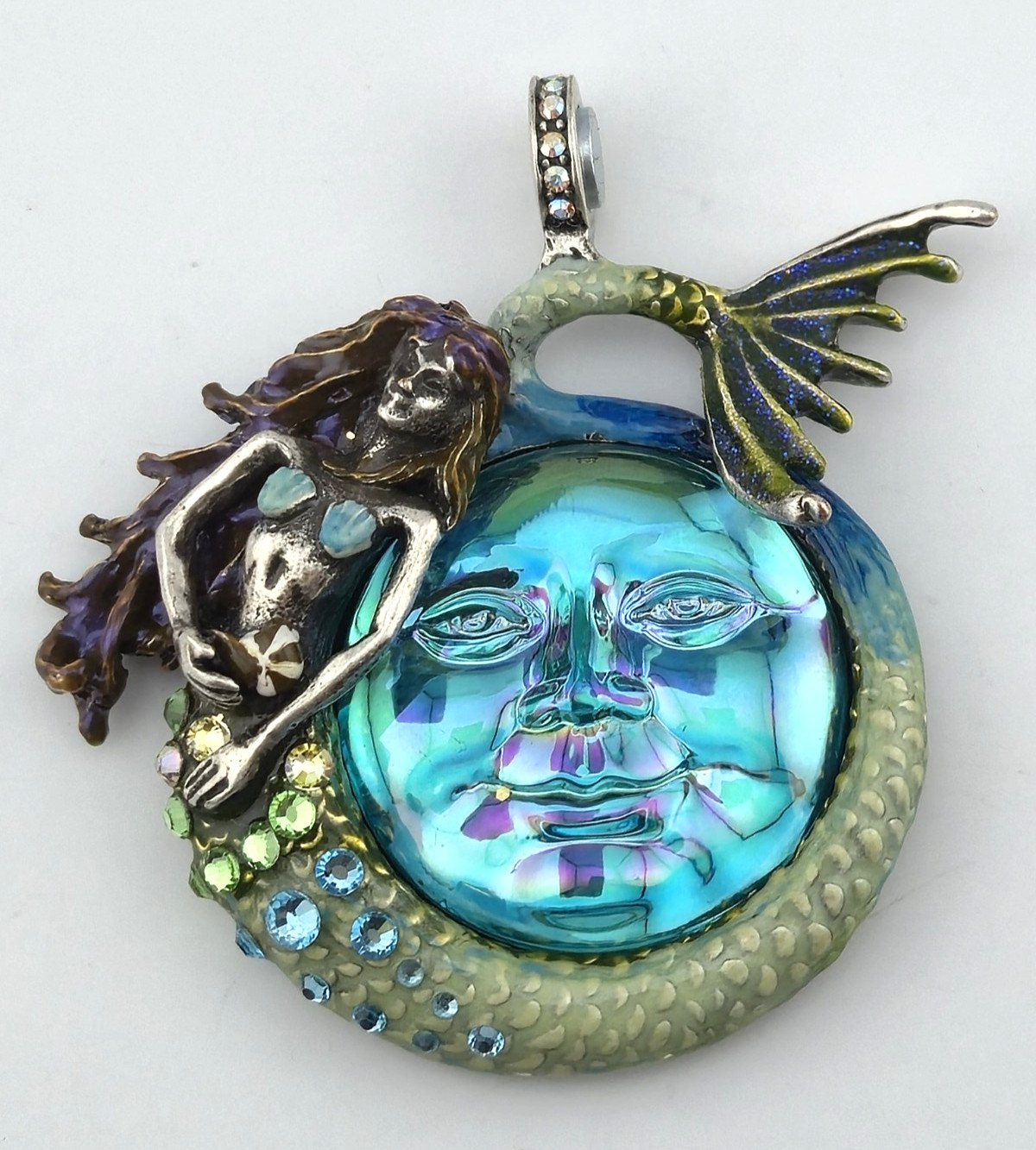 Kirks Folly Marina Mermaid Seaview Water Moon Wild Freedom ST Necklace SET #128