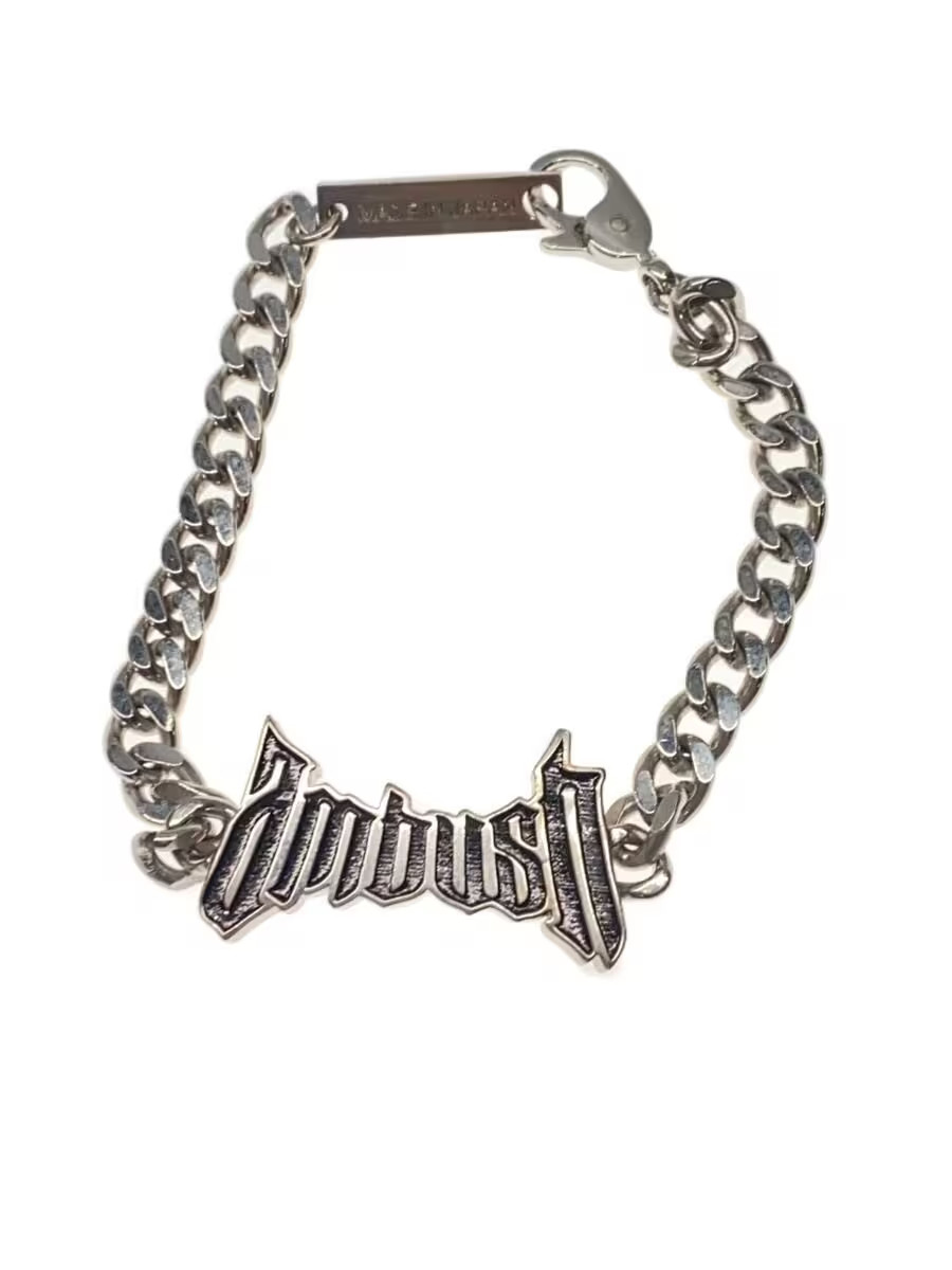 AMBUSH TRAD LOGO BRACELET Silver Men’s Bracelet