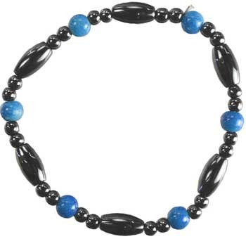 8″ Magnetic Hematite Bracelet Natural Man-Made Beads Pain Relief Healing Jewelry