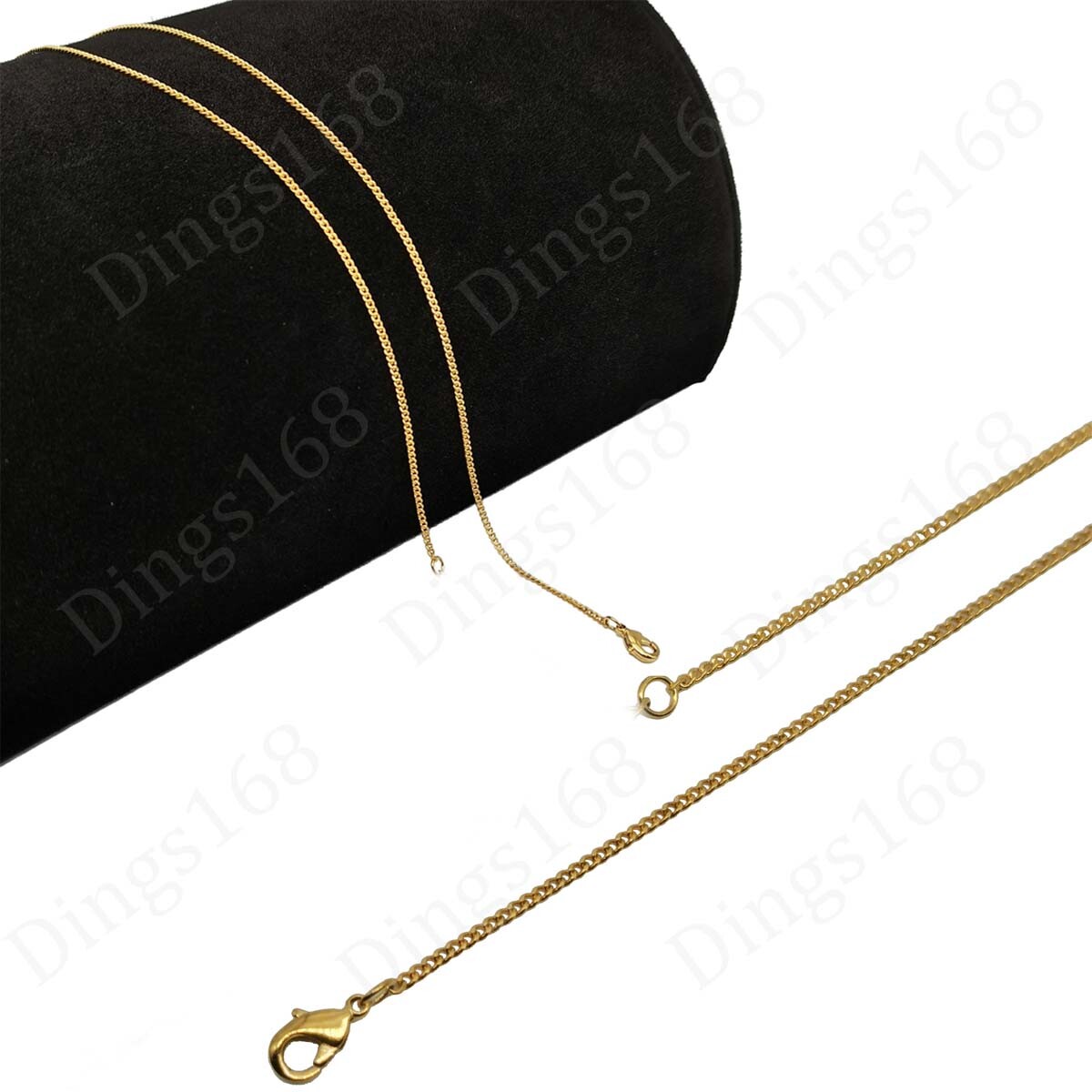 Men&women’s 18K Yellow Gold Filled Italian 18inch 2mm Cable Chain Necklace P146G