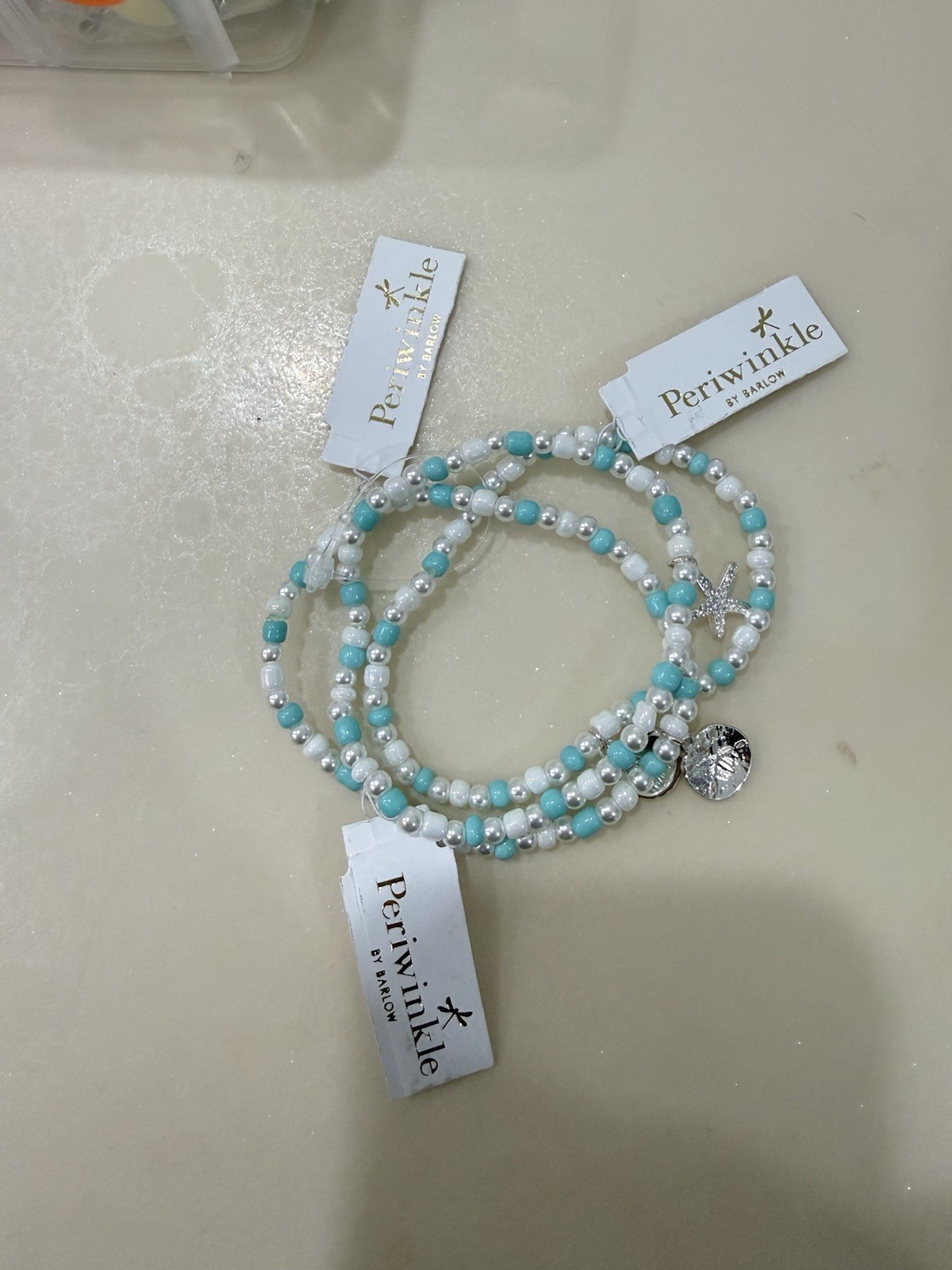 🩵 Periwinkle by Barlow Coastal Charm Bracelet Lot NWT Beach Sea Life Set 🩵
